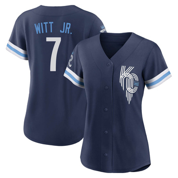 Bobby Witt Jr. Kansas City Royals Nike Youth 2022 City Connect Replica  Player Jersey - Navy