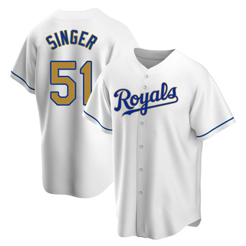 Game-Used Jersey: Brady Singer (SD@KC 8/27/22) - Size 46