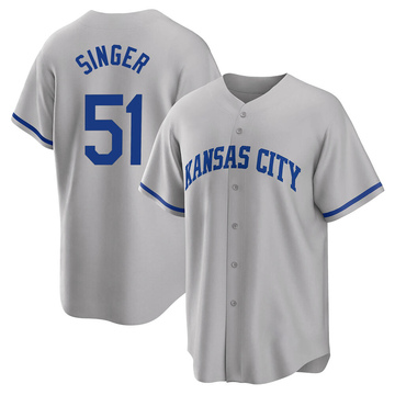 Game-Used Jersey: Brady Singer (SD@KC 8/27/22) - Size 46