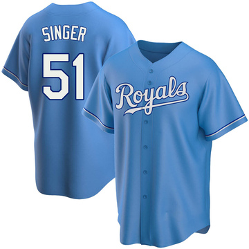 Brady Singer Jersey #51 Kansas City Royals Black Limited Holographic Iridescent Logo