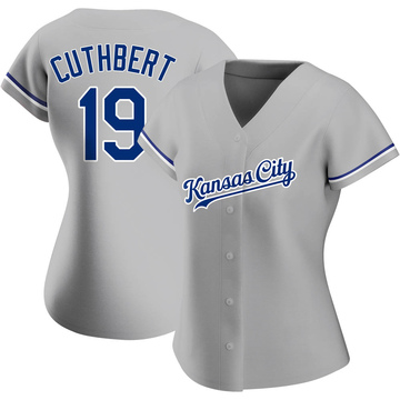 Men's Kansas City Royals #19 Cheslor Cuthbert Majestic Royal Blue