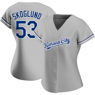 2020 Kansas City Royals Eric Skoglund #53 Game Issued Grey Jersey DG Patch  48 06