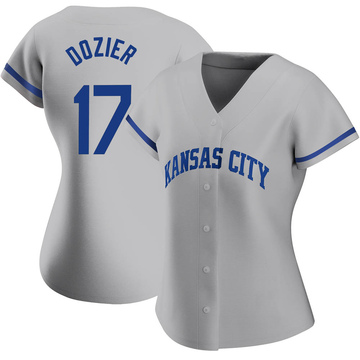 Men/Women/Youth Hunter Dozier Kansas City Royals Stitched Royal Road Jersey  2022 Uniforms