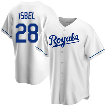 Fanatics (Nike) Kyle Isbel Kansas City Royals Replica Road Jersey - Grey, Grey, 100% POLYESTER, Size XL, Rally House