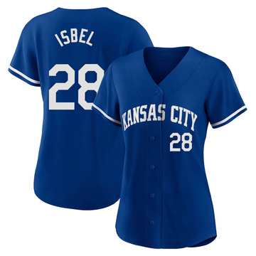 Game-Used Los Reales Jersey: Kyle Isbel #28 - 1 for 4 (Single) (SEA@KC  9/17/21) - Size 42