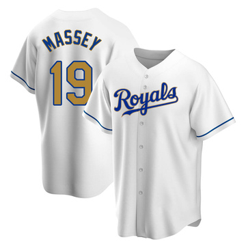 Women's Authentic Kansas City Royals Michael Massey Road Jersey