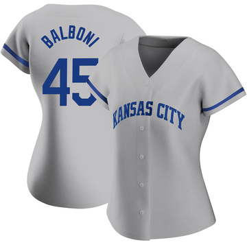 MAJESTIC  STEVE BALBONI Kansas City Royals 1985 Cooperstown Baseball Jersey