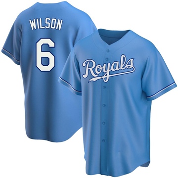 Men's Kansas City Royals Willie Wilson Majestic Light Blue